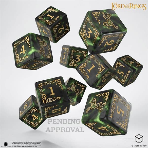 Dice - TerningesÃ¦t - 10 Terninger - 6 sidet (D6) - The Lord of the Rings: Rohan