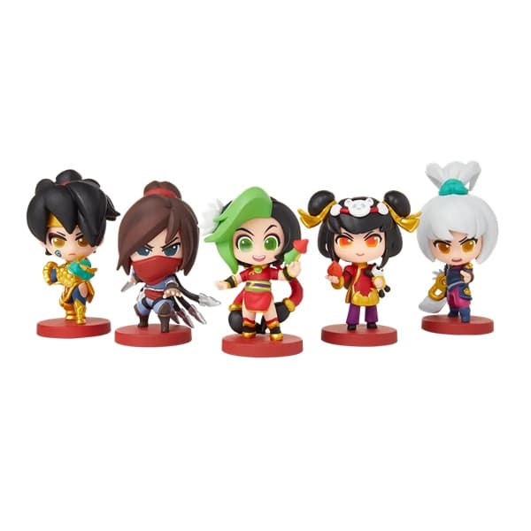 League of Legends - Collectible Figure Set 03: Lunar Revel Team Minis - Vi, Talon, Jinx, Annie, Riven (Special Edition)