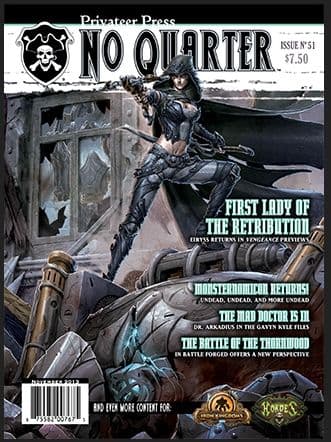 No Quarter Magazine Nr. 51 - Warmachine / Hordes (Privateer Press) November 2013 PIP-NQ51 *Crazy tilbud*