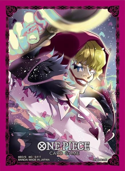 70 lommer! One Piece Card Game - Official Sleeves 11: Donquixote Rosinante "Corazon" - Deck Protector Sleeves