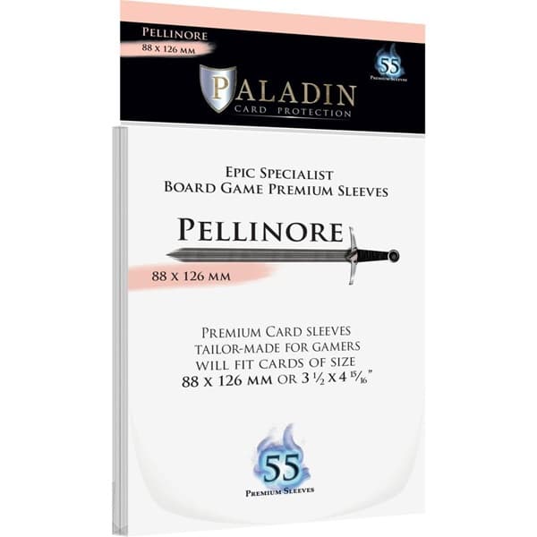 Paladin Sleeves - Pellinore - Premium Epic Specialist - 88x126mm - Clear (Transparent) (55 Kortlommer)