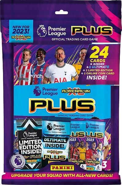 Premier League 2022/2023 PLUS - StartersÃ¦t - Mappe, Plade, Limited-kort, Ultimate-kort & 4 Boosters