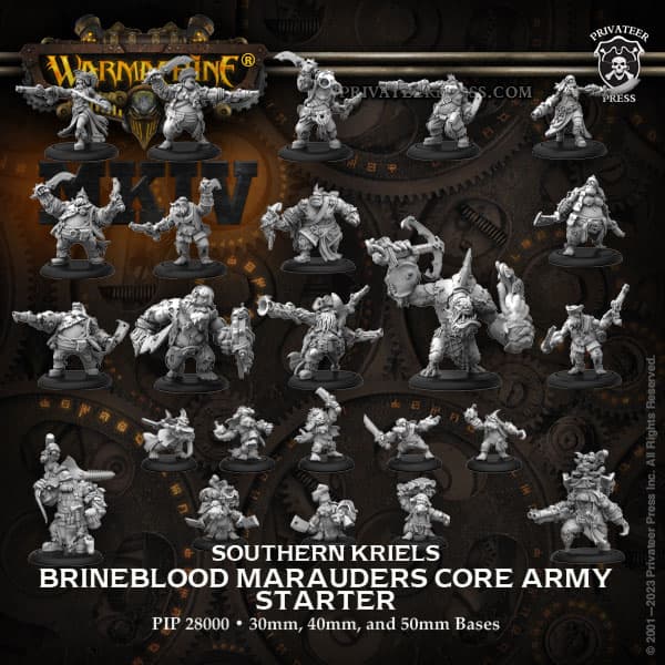 WARMACHINE (MKIV) - Core Army Starter Box: Southern Kriels Brineblood Marauders - PIP28000