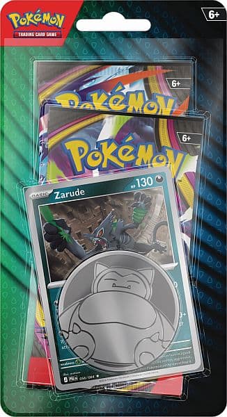 Pokemon Blister Pack - 2-Pack Zarude Blister (Slim): 2 Booster Pakker + Promo & Pokemon MÃ¸nt