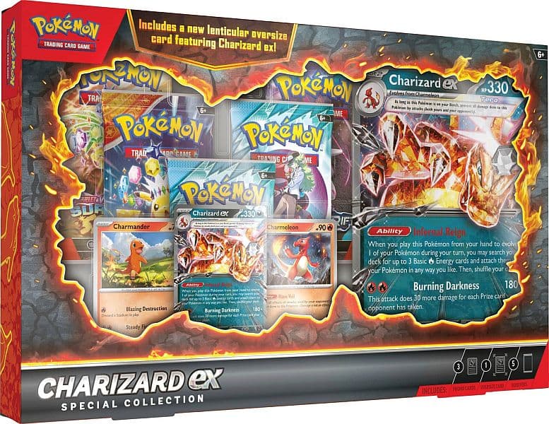 Pokemon  ex Box: Charizard ex Special Collection (2025) (5 Boosters)
