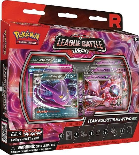 Pokemon League Battle Deck: Team Rocket's Mewtwo ex (2025)