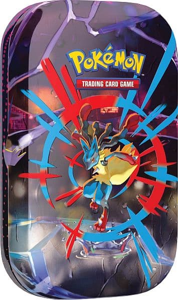 Pokemon Tin Kasse - 2025 Fall Mega Heroes Mini Tin: Mega Lucario (2 Boosters & KlistermÃ¦rker)