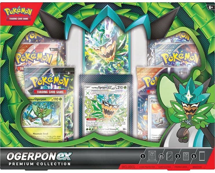 Pokemon  ex Box: Ogerpon ex Premium Collection (2024) (6 Boosters)
