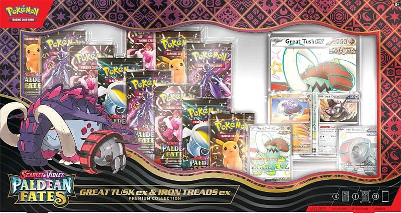 Pokemon Great Tusk ex & Iron Treads ex Premium Collection