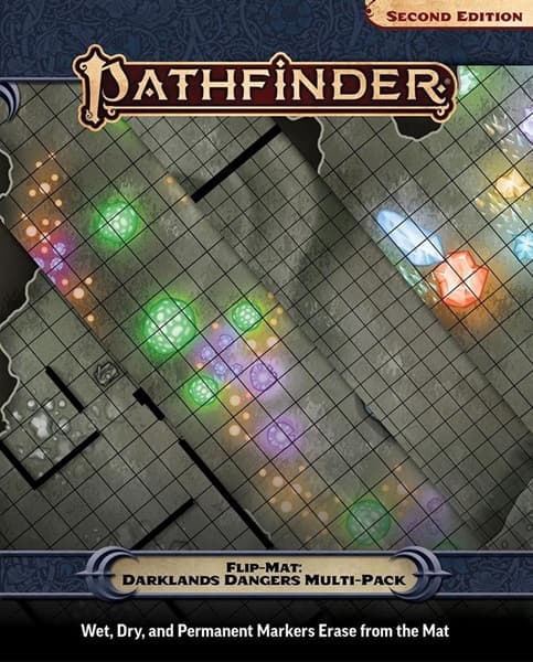 GameMastery Flip-Mat: Darklands Dangers Multi-Pack - Tabletop MÃ¥tte - D&D & Pathfinder #PZO30130