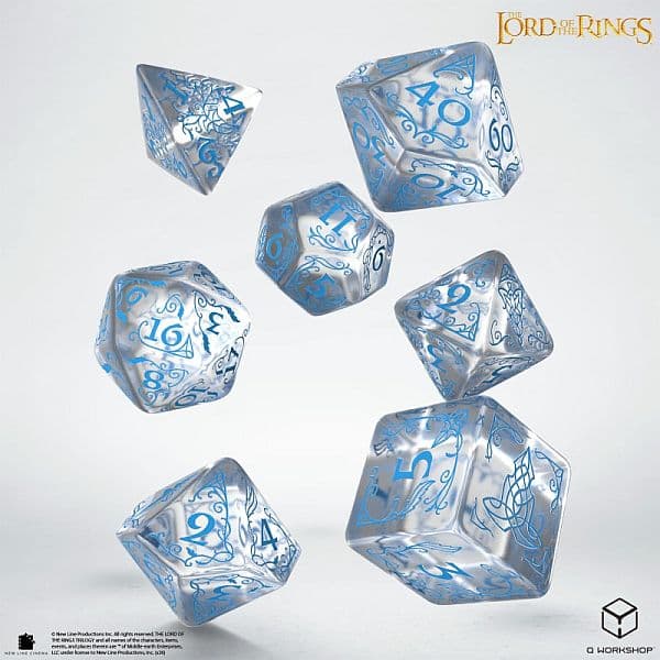 Dice - TerningesÃ¦t - 7 terninger - The Lord of the Rings: Rivendell - Water