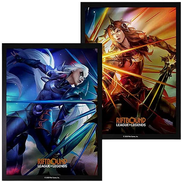 100 Lommer! Riftbound: League of Legends TCG: Set 04: Vendetta #3: Diana vs Leona - Deck Protector Art Sleeves