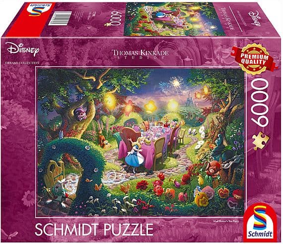 Schmidt Puzzle (Puslespil) - Disney - Thomas Kinkade: Mad Hatterâs Tea Party (6000 pieces)