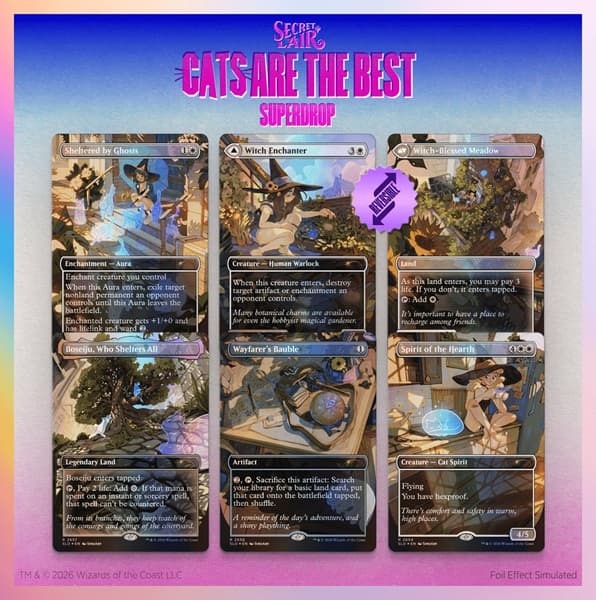 Secret Lair Drop Series (2026): Cats Are The Best Superdrop: Witch's Familiarââ (Foil)