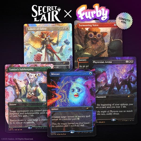Secret Lair Drop Series (2025): Secret Scare Superdrop: Secret Lair x Furby: Furbys: The Gathering (Confetti Foil)