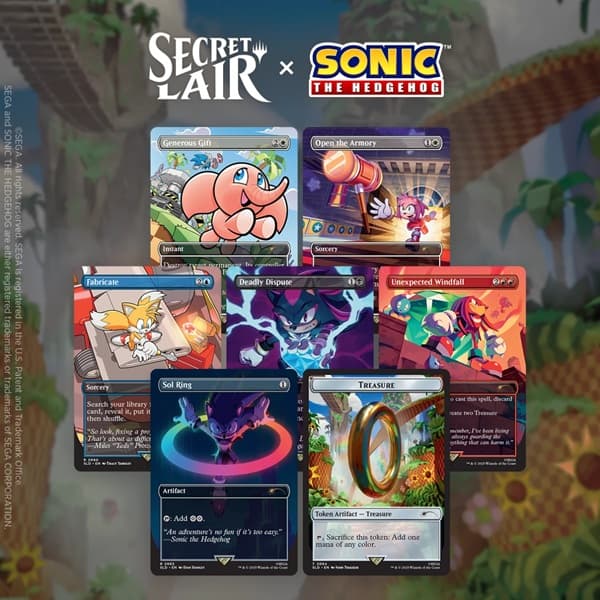 Secret Lair Drop Series (2025): The Sonic Superdrop: Secret Lair x Sonic: Chasing Adventure (Regular)