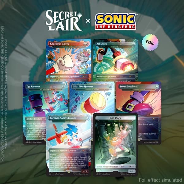 Secret Lair Drop Series (2025): The Sonic Superdrop: Secret Lair x Sonic: Turbo Gear (Foil)