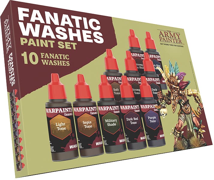 Army Painter -  Warpaints Fanatic Washes Paint Set - WP8068