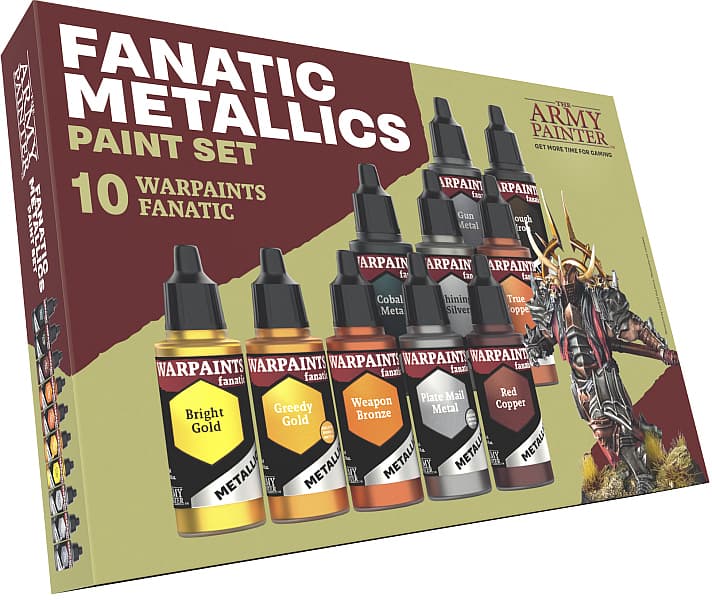Army Painter -  Warpaints Fanatic Metallics Paint Set - WP8069