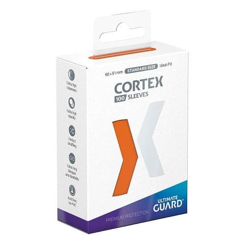 Ultimate Guard - Cortex Sleeves (Kortlommer) - Standard Size Orange (100 Sleeves)