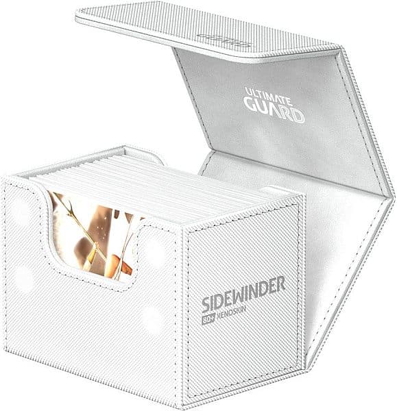Ultimate Guard SideWinder Deck Case (Deck Box) 80+ Standard Size XenoSkin Monocolor White (Hvid)