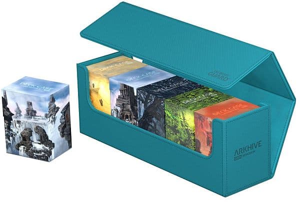 Ultimate Guard Arkhive Flip Case (Multi-Deck Box) 400+ Standard Size XenoSkin Monocolor Petrol Blue (PetroleumsblÃ¥)