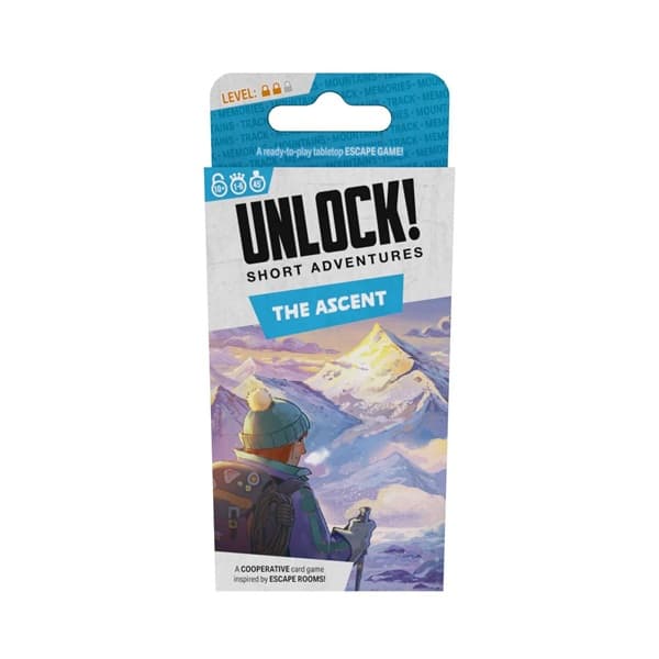 Unlock! Short Adventures 13: The Ascent (Engelsk) - Cooperative Escape Room Puzzle Card Game