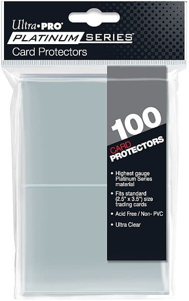 100 lommer -  Ultra Pro - Platinum Series: Clear (Gennemsigtig) (Top kvalitet) - Professional Sleeves #15221