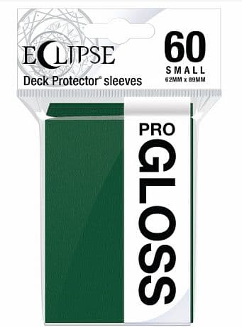 60 lommer - Ultra Pro - Eclipse Gloss SMALL: Forest Green (GrÃ¸n) (Top kvalitet) - Professional Sleeves #15629