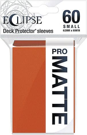 60 lommer - Ultra Pro - Eclipse SMALL (2021): Pumpkin Orange (Top kvalitet) - Pro-Matte/Non-Glare - Professional Sleeves #15643