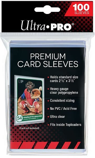 100 lommer - Ultra Pro Premium Soft Sleeves (BlÃ¸de lommer, god til opbevaring i mapper!) (Clear/Transparent/Gennemsigtig) - Sleeves #81385
