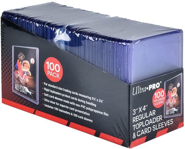Ultra Pro Toploader & Soft Sleeves: Clear Regular 100 stk.