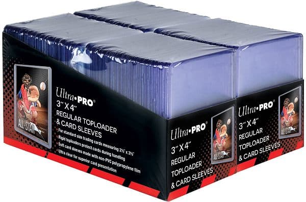 Ultra Pro Toploader & Sleeves: Clear Regular (35PT) - Box (200 stk.) - Plastik Deck Protector til kort i lommer - Sleeves #83665