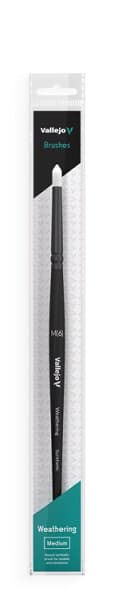 Vallejo - Brush Round - Weathering Synthetic - Medium