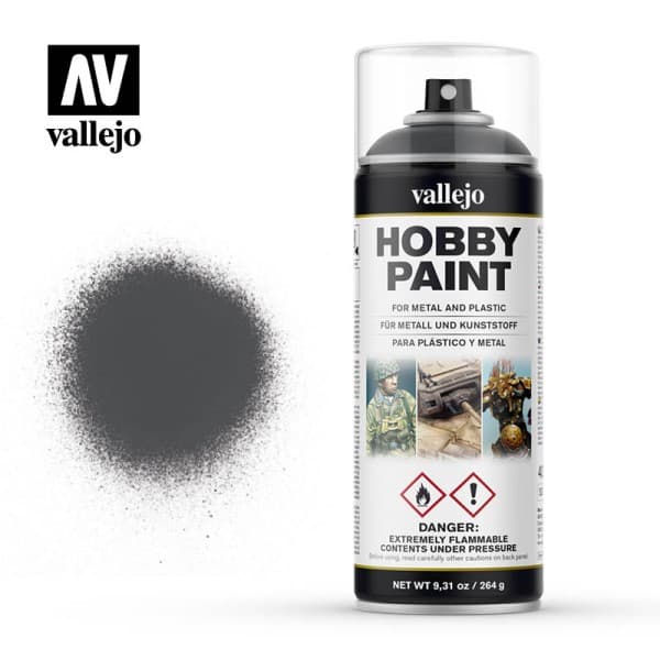 Vallejo - Hobby Paint Primer Sprays: Panzer Grey - 400ml