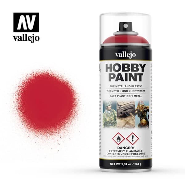 Vallejo - Hobby Paint Primer Sprays: Bloody Red - 400ml