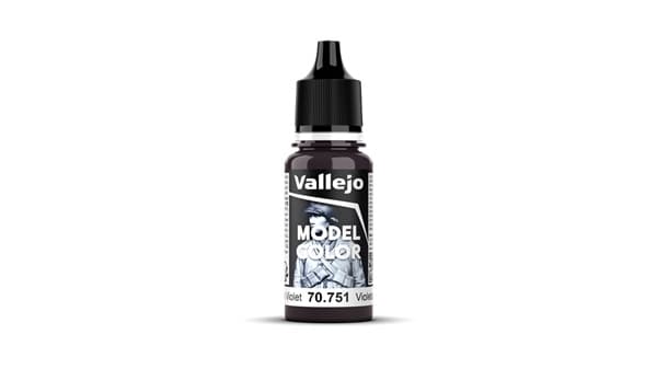 Vallejo Maling - Model Color: Matt (054) - Black Violet - 18ml
