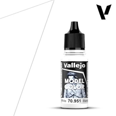 Vallejo Maling - Model Color: White - 18ml