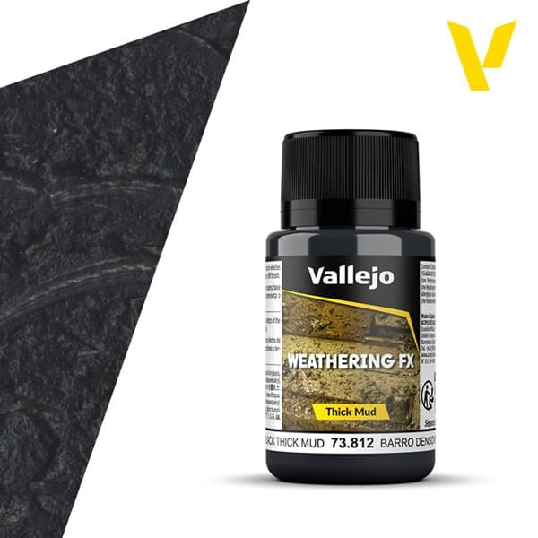 Vallejo - Weathering Effects: Black Mud (40 ml.)
