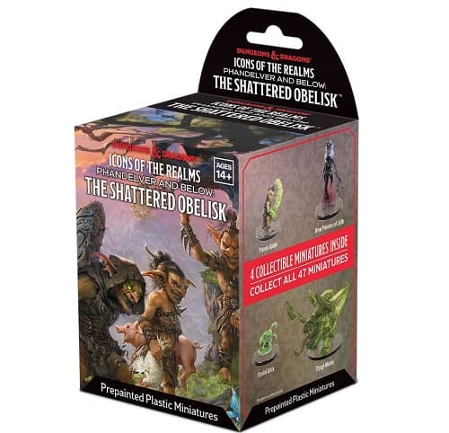 D&D - Fantasy Miniatures Set 29 - Icons of the Realms: Phandelver and Below - The Shattered Obelisk - Booster Pack (4 Figurer)