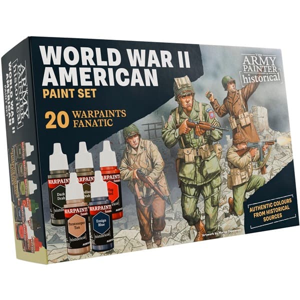 Army Painter - Warpaints Historical (Warpaints Fanatic): World War II American Paint Set - WP8082