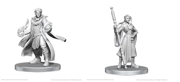 D&D - Fantasy Miniatures - Critical Role: Unpainted Miniatures - Beauregard Lionett & Caleb Widogast #WZK90789