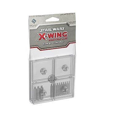 Star Wars: X-Wing: TilbehÃ¸r - Bases and Pegs Template Set: Clear - FFG Miniatures Game