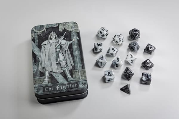 Dice - TerningesÃ¦t - 15 terninger - Beadle & Grimm's - Character Class Classic RPG: The Fighter Dice Set