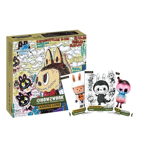 How2work Labubu: Collectible Chrome Trading Cards - The Monsters Series 3 - Booster Pack