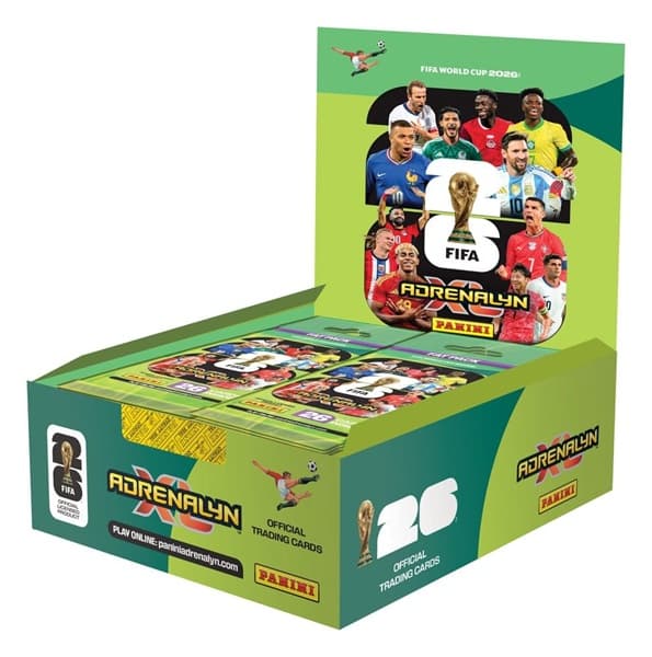 Panini Adrenalyn XL: FIFA World Cup 2026 - Value Pack (Fat Pack) Booster Display - 1 Box med 10 Pakker