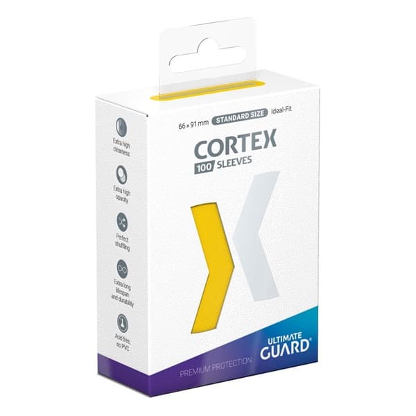 Ultimate Guard - Cortex Sleeves (Kortlommer) - Standard Size Yellow (100 Sleeves)