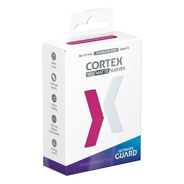 Ultimate Guard - Cortex Sleeves (Kortlommer) - Standard Size Matte Pink (100 Sleeves)