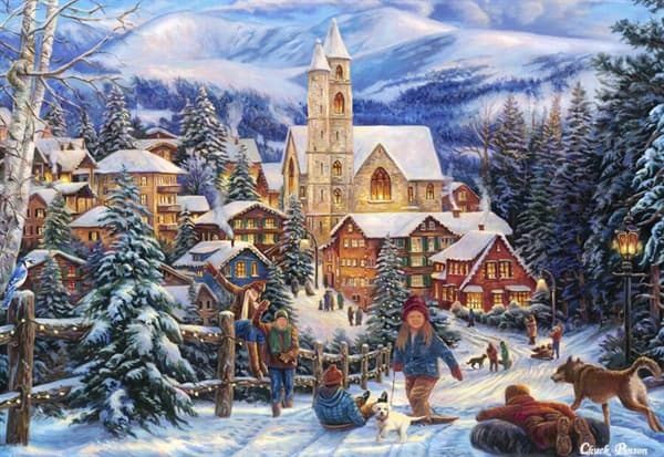 Sledding to Town
