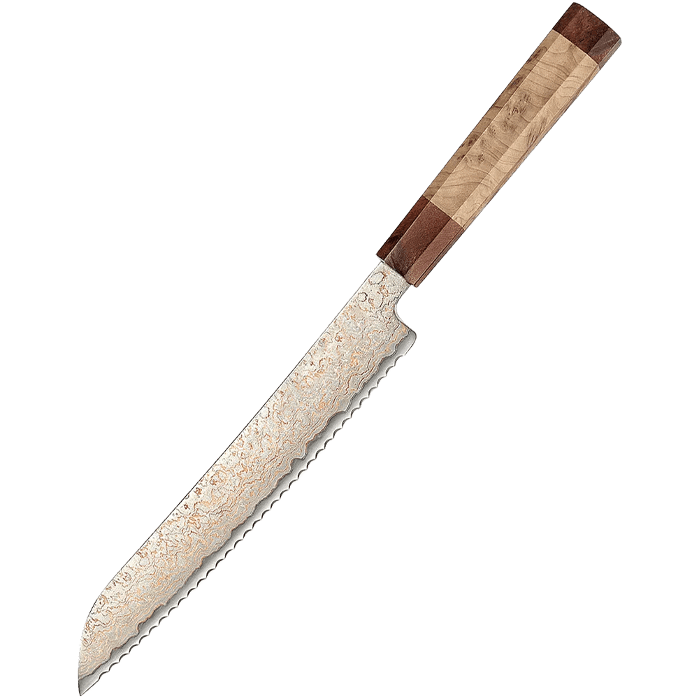 Gozuki | Brødkniv 220 mm | Japansk kokkekniv | Damaskus37